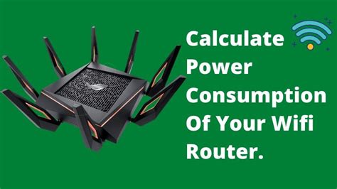 wifi router power consumption calculator